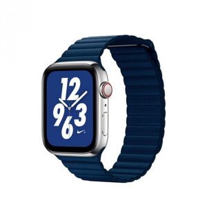 Kožený remienok na Apple watch 38/40/41 mm, Loop, T modrý
